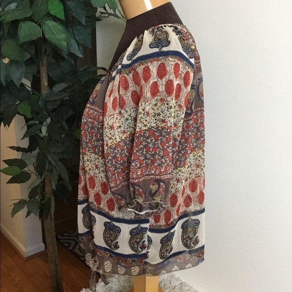 Rue 21  XL tie front semi sheer blouse - Picture 10 of 15